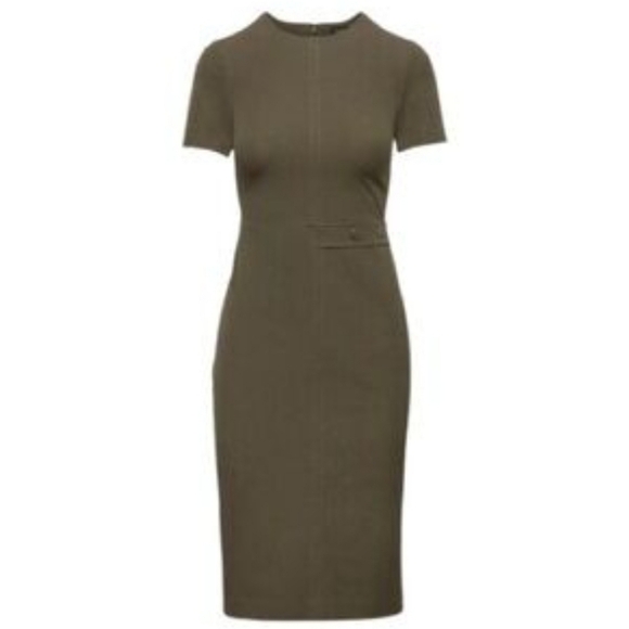 Banana Republic Dress size 4 excellent condition. Sheath army green dress. - Picture 3 of 3